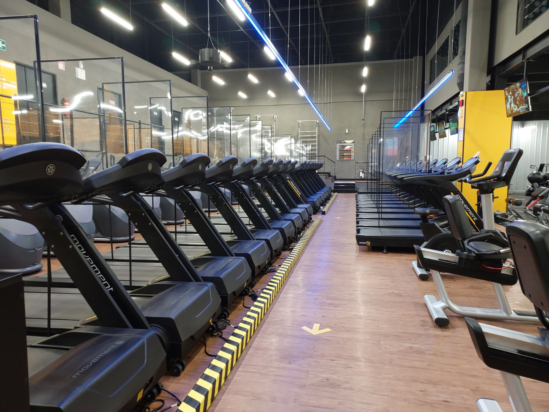 A modern studio fitness space